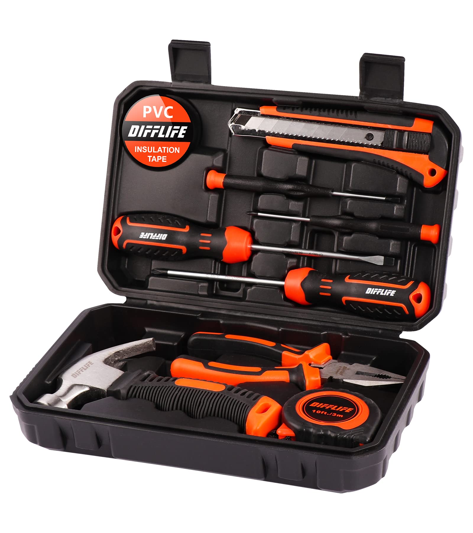 Amazon.com: DIFFLIFE Tool Sets Household Tool Kit, 14-Piece